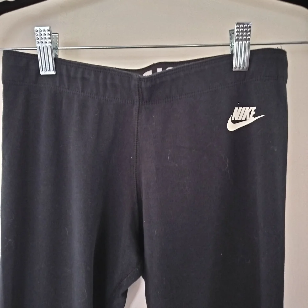 Nike Size Small Leggings Black With White Logo